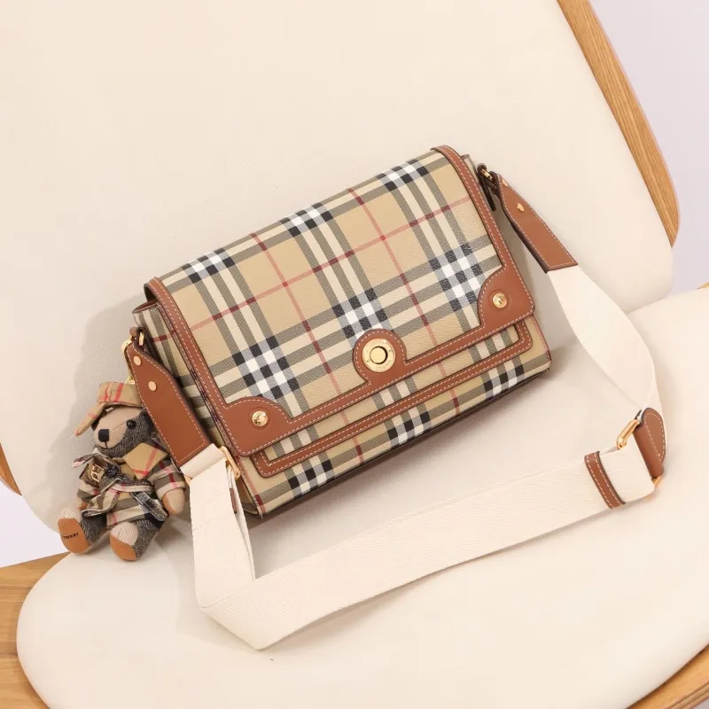 Burberry Vintage Check Crossbody Satchel Bag