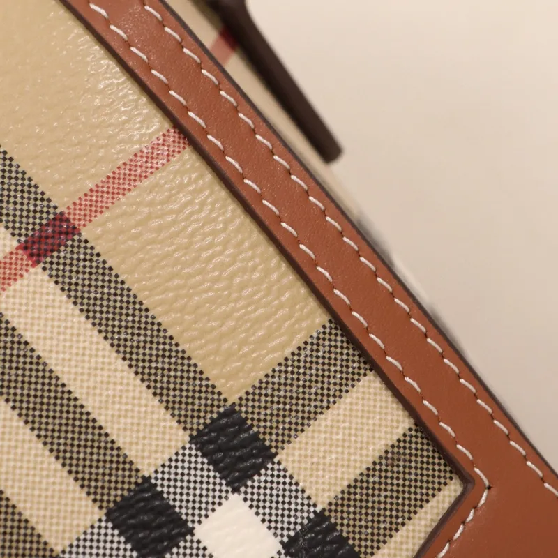 Burberry Vintage Check Crossbody Satchel Bag - Image 5