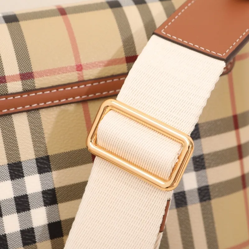Burberry Vintage Check Crossbody Satchel Bag - Image 6