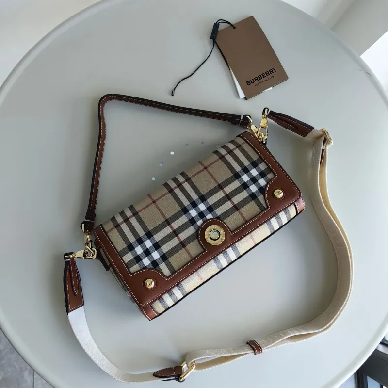 Burberry Vintage Check Satchel Crossbody Bag - Image 6