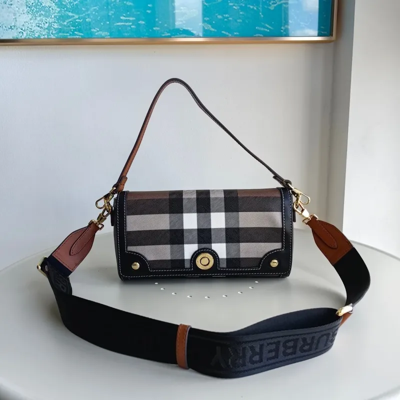 Burberry Check Satchel Crossbody Bag