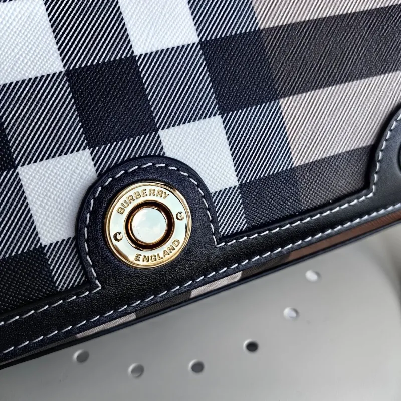 Burberry Check Satchel Crossbody Bag - Image 3