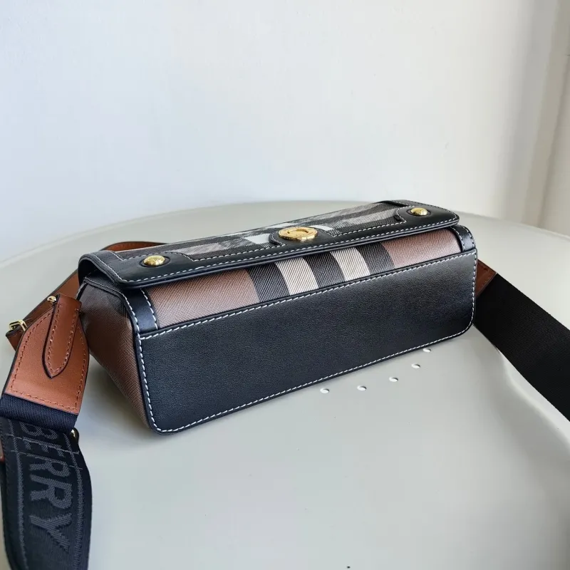Burberry Check Satchel Crossbody Bag - Image 4