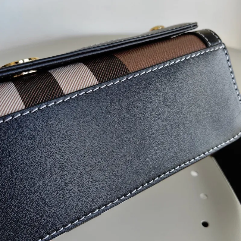 Burberry Check Satchel Crossbody Bag - Image 5