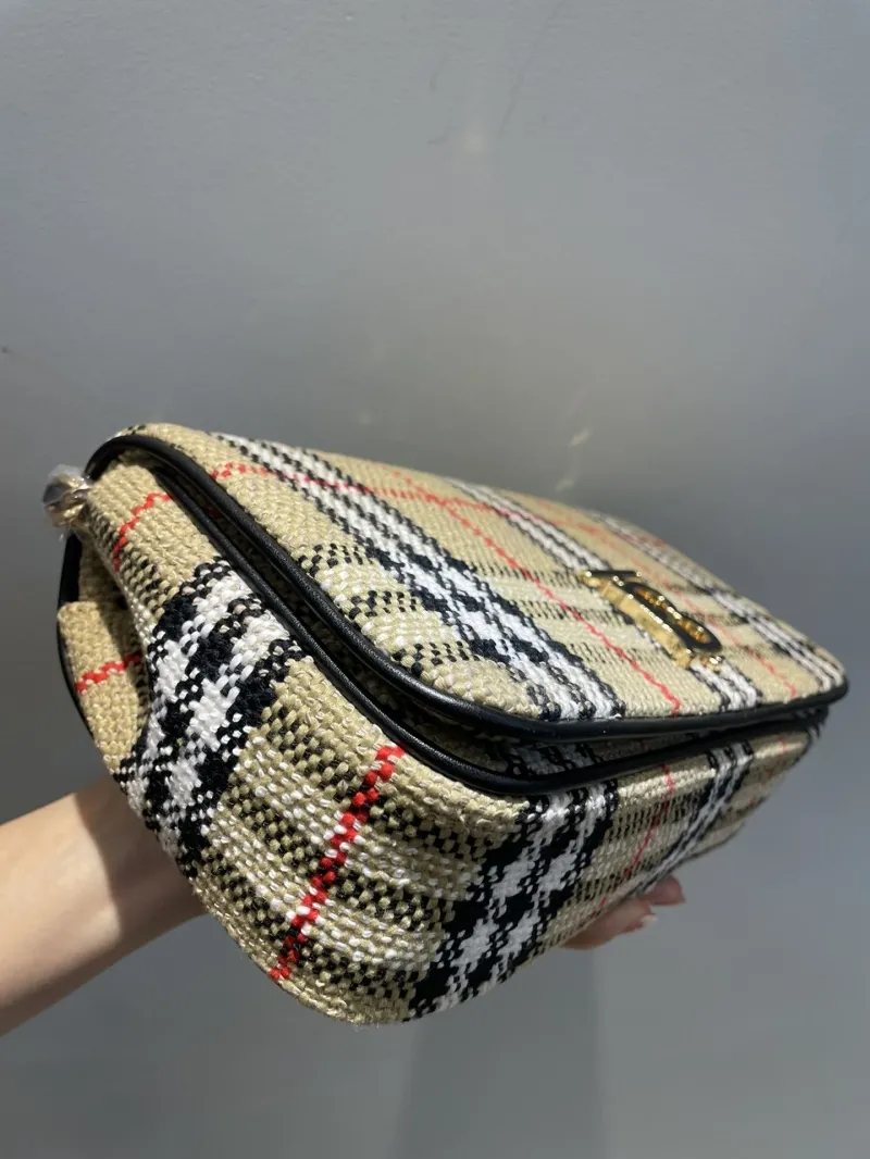 Burberry Vintage Check Chain Satchel Bag - Image 5