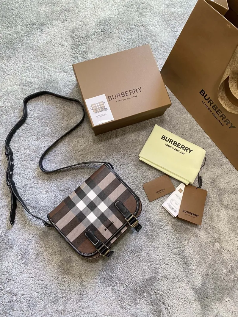Burberry Classic Check Crossbody Satchel Bag