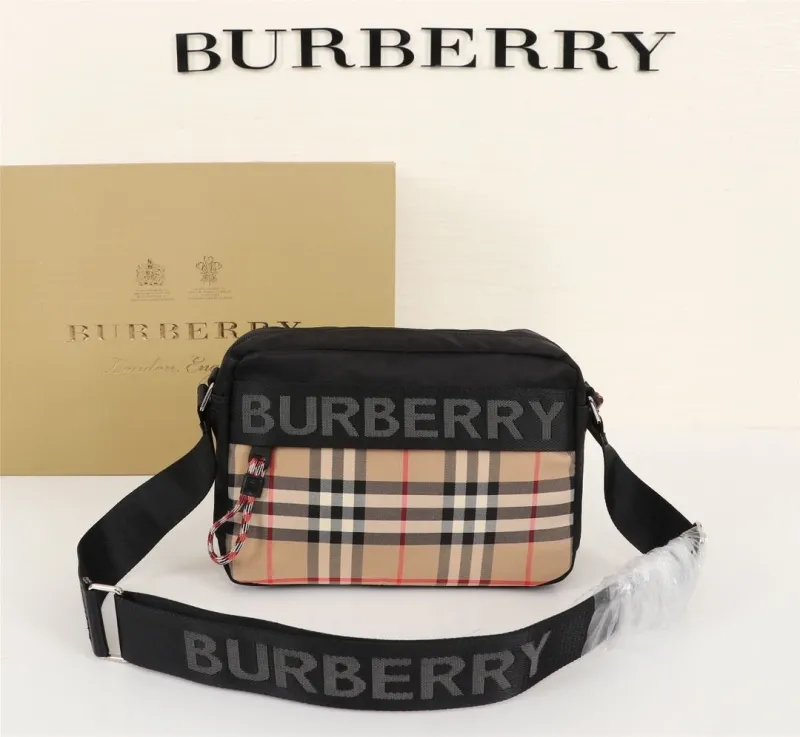 Burberry Vintage Check Crossbody Satchel Bag