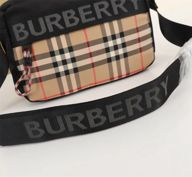Burberry Vintage Check Crossbody Satchel Bag - Image 5
