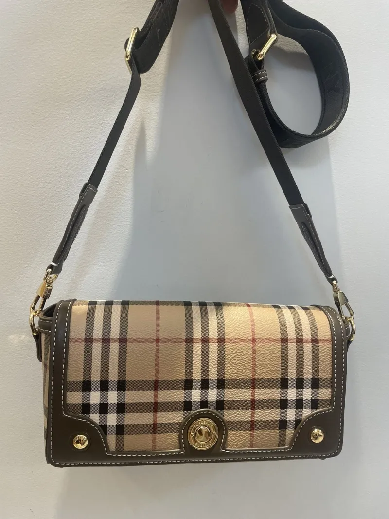 Burberry Classic Check Crossbody Satchel Bag 76