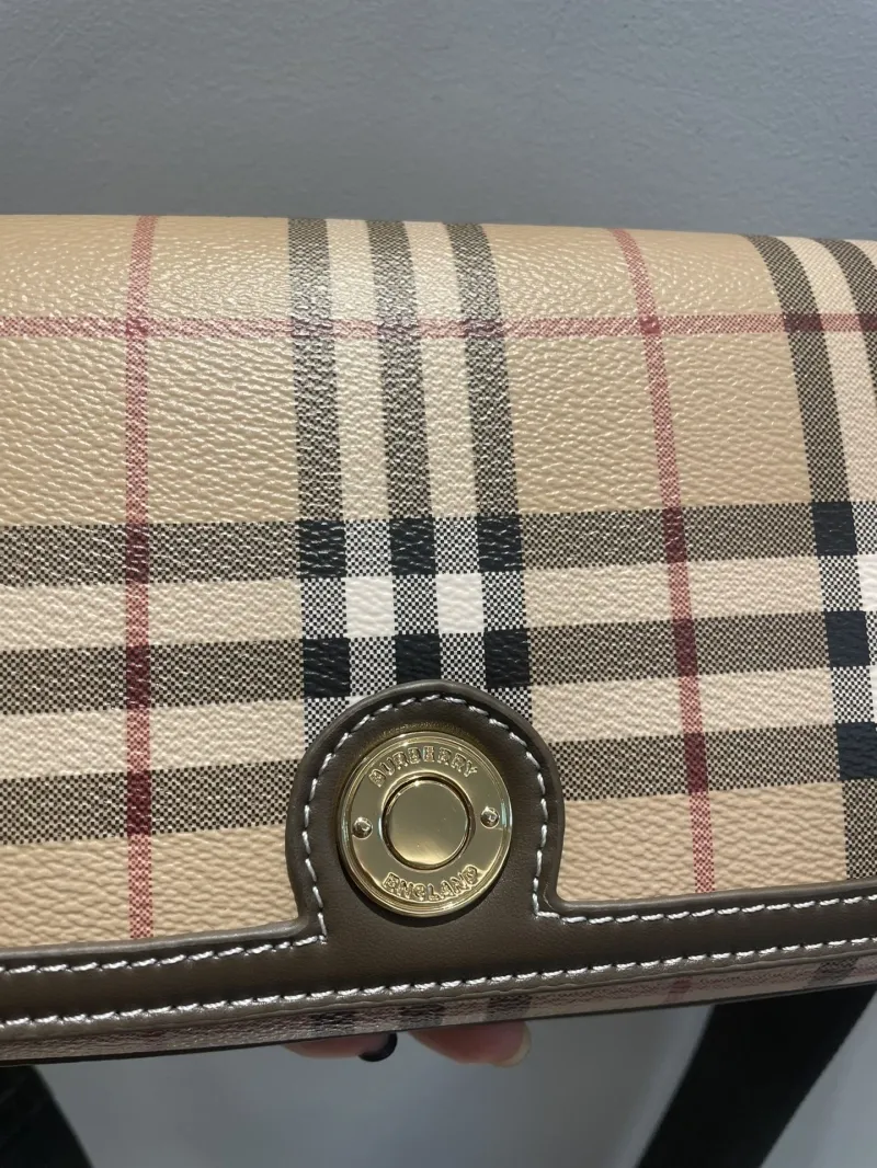 Burberry Classic Check Crossbody Satchel Bag 76 - Image 4