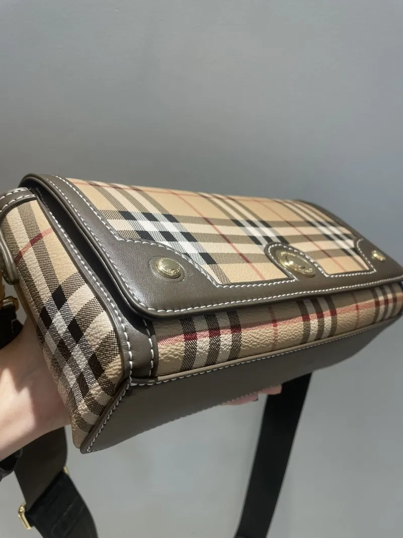 Burberry Classic Check Crossbody Satchel Bag 76 - Image 5