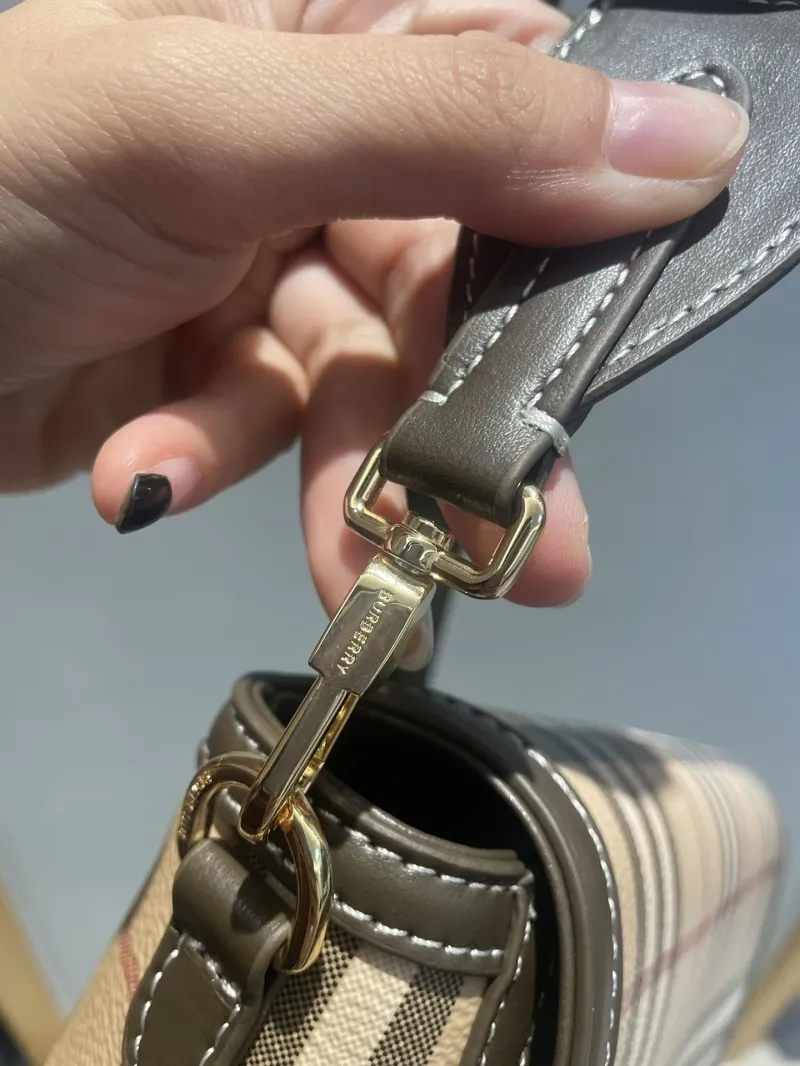Burberry Classic Check Crossbody Satchel Bag 76 - Image 7