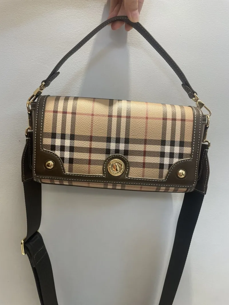 Burberry Classic Check Crossbody Satchel Bag 76 - Image 8