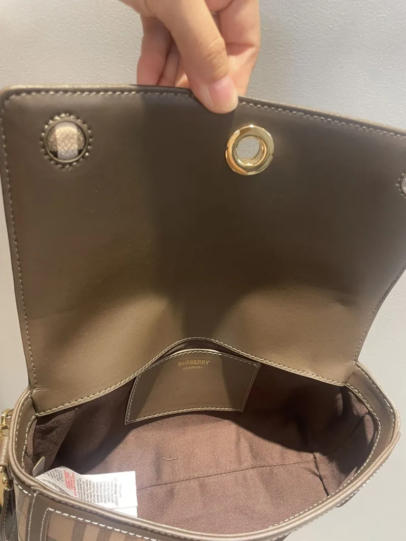 Burberry Classic Check Crossbody Satchel Bag 76 - Image 9