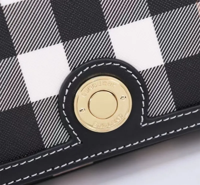 Burberry Brown Check Crossbody Satchel Bag - Image 5