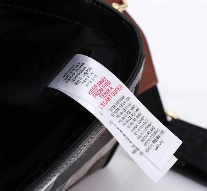 Burberry Brown Check Crossbody Satchel Bag - Image 8