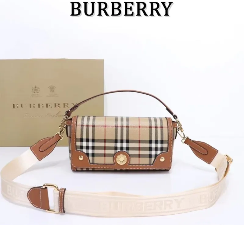 Burberry Vintage Check Satchel Crossbody Bag