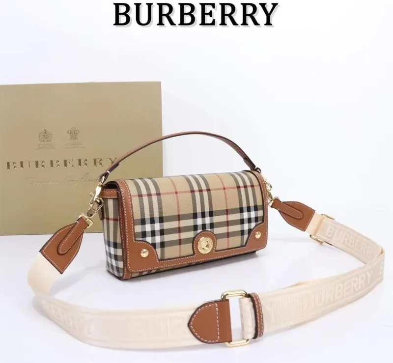 Burberry Vintage Check Satchel Crossbody Bag - Image 3