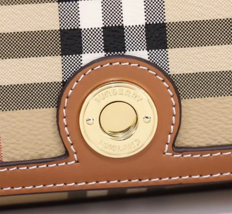 Burberry Vintage Check Satchel Crossbody Bag - Image 4