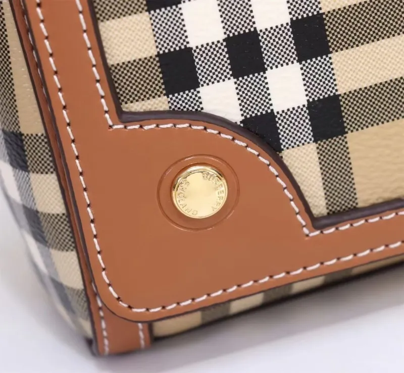 Burberry Vintage Check Satchel Crossbody Bag - Image 5