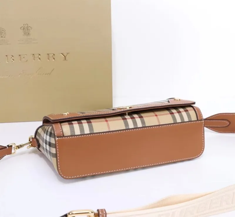 Burberry Vintage Check Satchel Crossbody Bag - Image 6