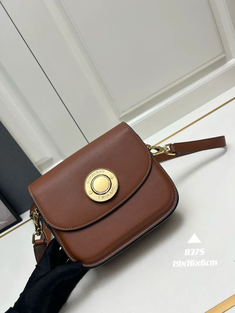 Burberry Brown Leather Crossbody Bag 8375
