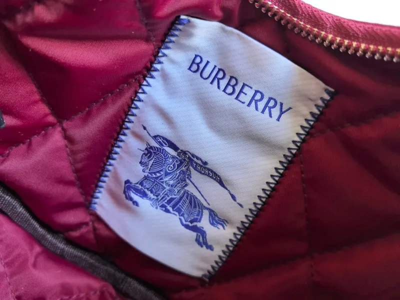 Burberry Burgundy Quilted Crescent Shoulder Bag 88 - Image 9