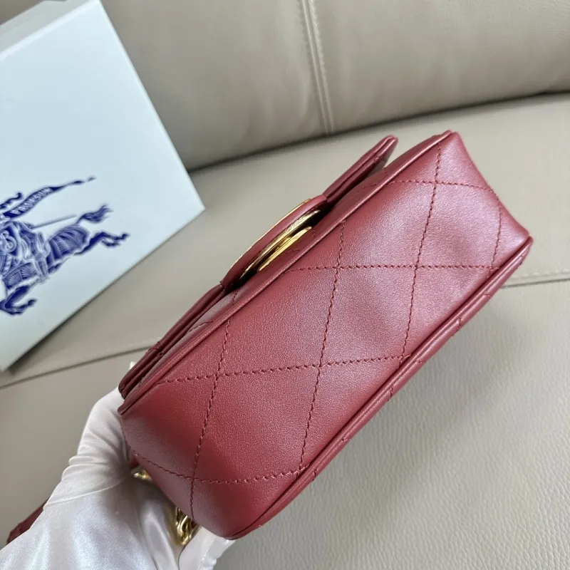 Burberry Red Quilted Satchel Bag 89 - Image 4