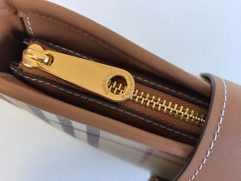 Burberry Vintage Check Satchel Bag with Extra Strap - Image 7