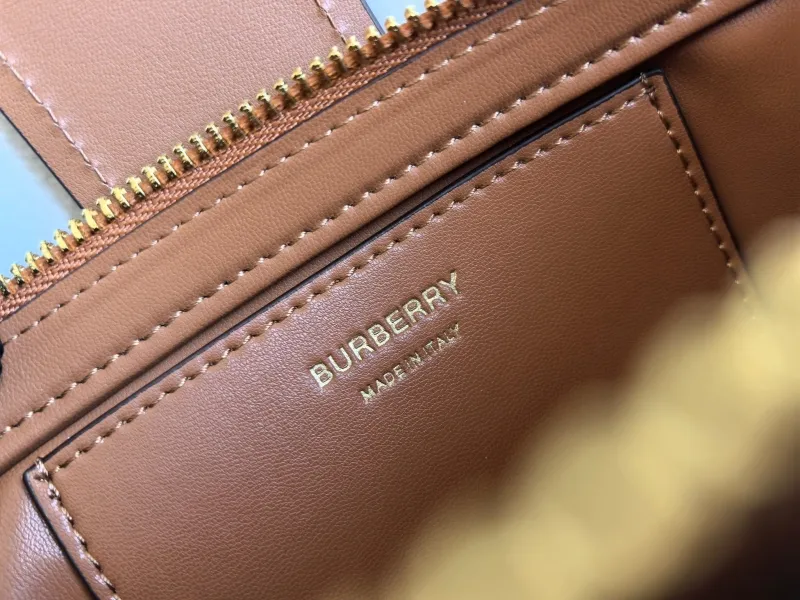 Burberry Vintage Check Satchel Bag with Extra Strap - Image 9