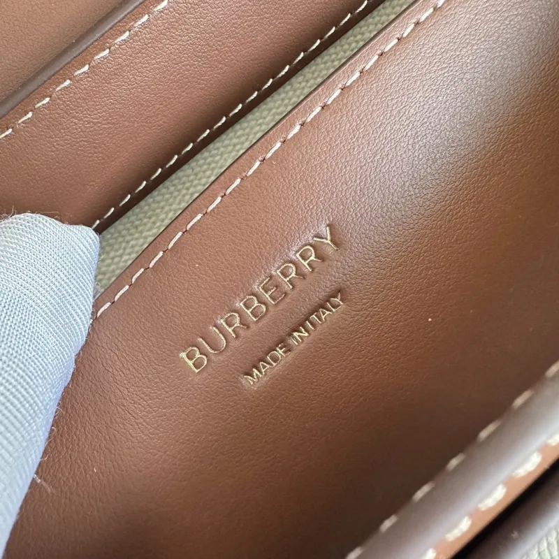 Burberry Brown Leather Crossbody Satchel Bag 80219061 - Image 9