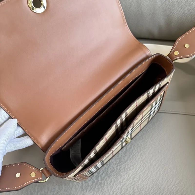 Burberry Vintage Check Satchel Crossbody Bag - Image 8