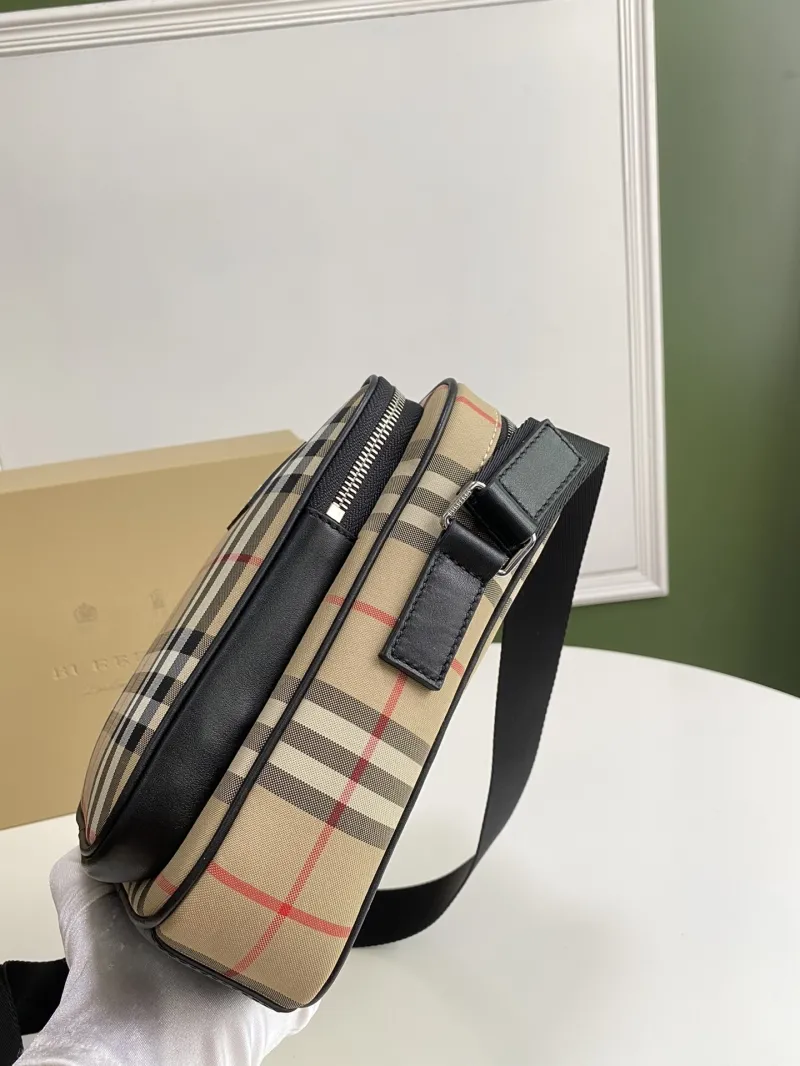 Burberry Vintage Check Crossbody Satchel Bag - Image 4