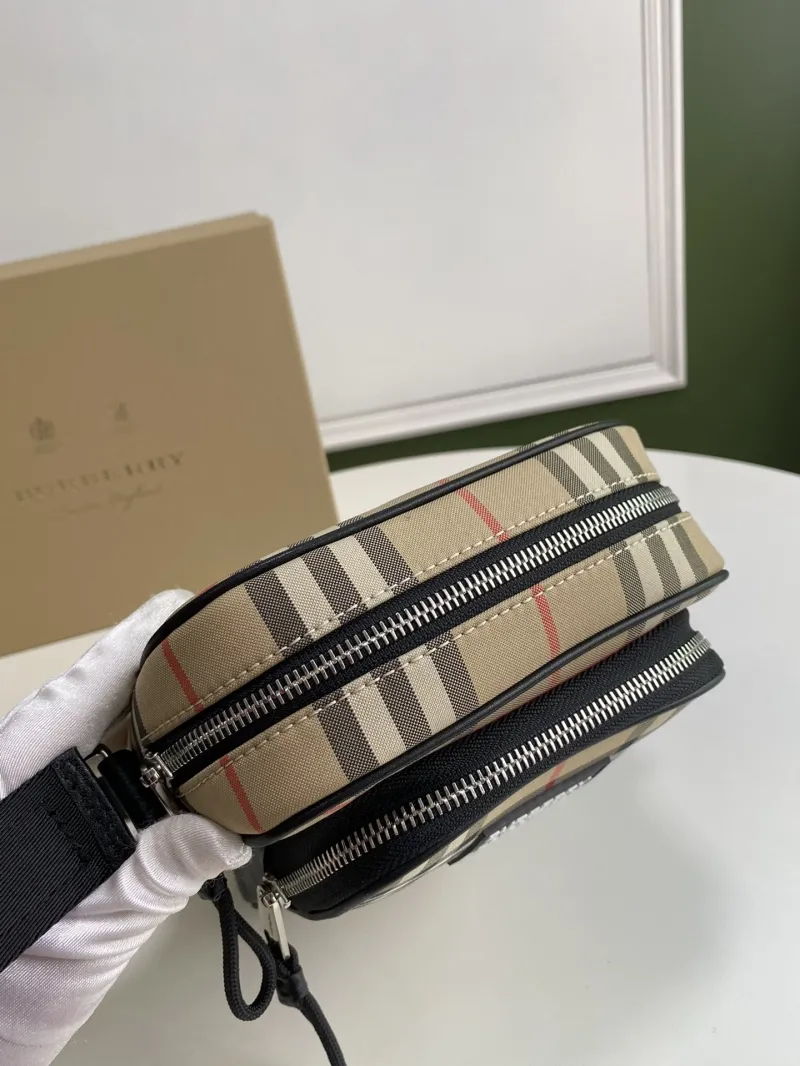Burberry Vintage Check Crossbody Satchel Bag - Image 6
