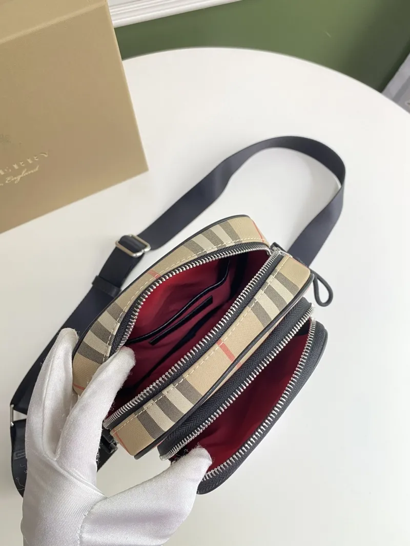 Burberry Vintage Check Crossbody Satchel Bag - Image 7