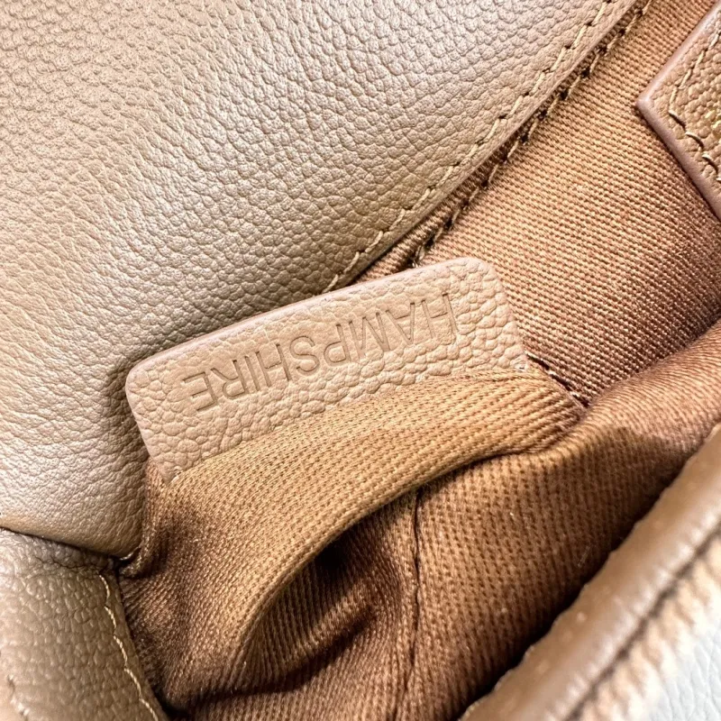 Burberry Brown Leather Crossbody Satchel Bag - Image 8