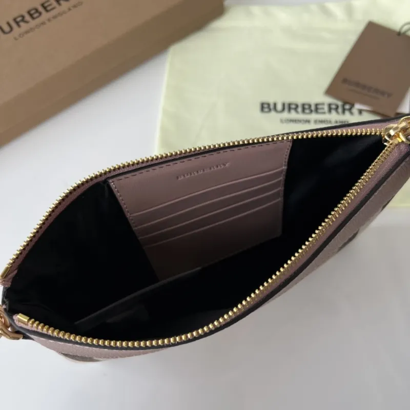 Burberry Pink House Check Crossbody Bag - Image 8