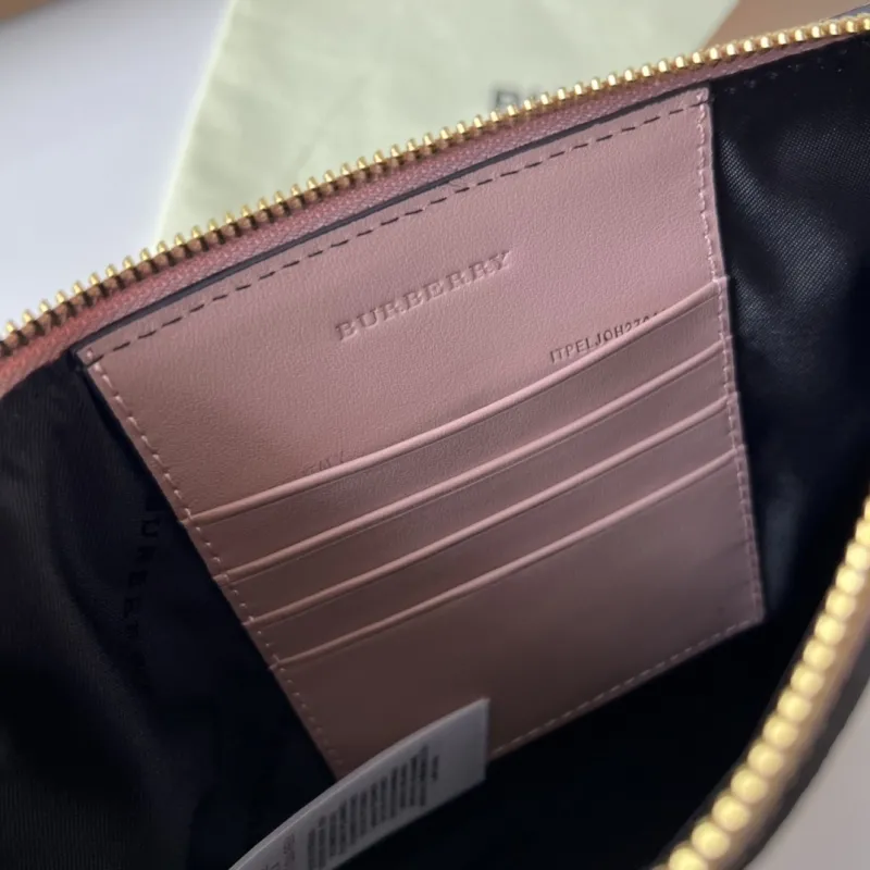 Burberry Pink House Check Crossbody Bag - Image 9
