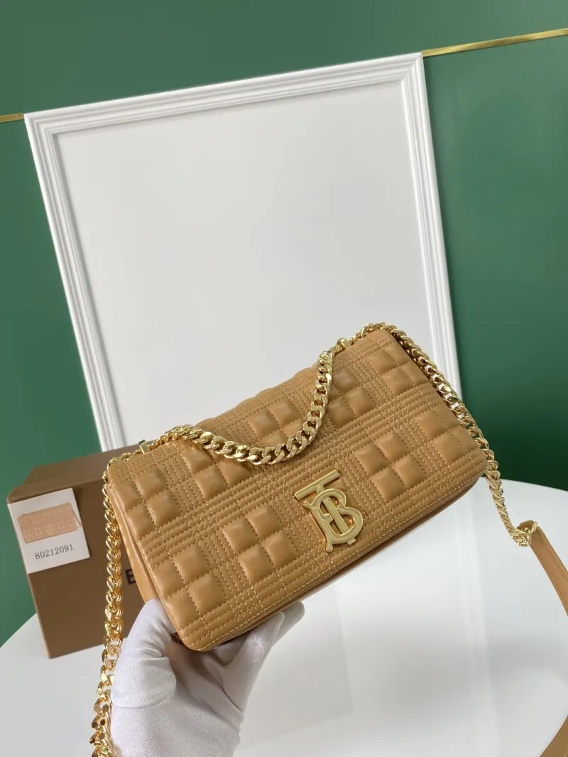 Burberry Tan Quilted Satchel Bag 80212091 - Image 3