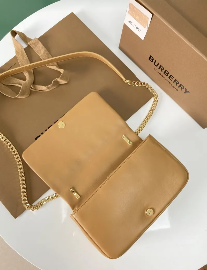 Burberry Tan Quilted Satchel Bag 80212091 - Image 6
