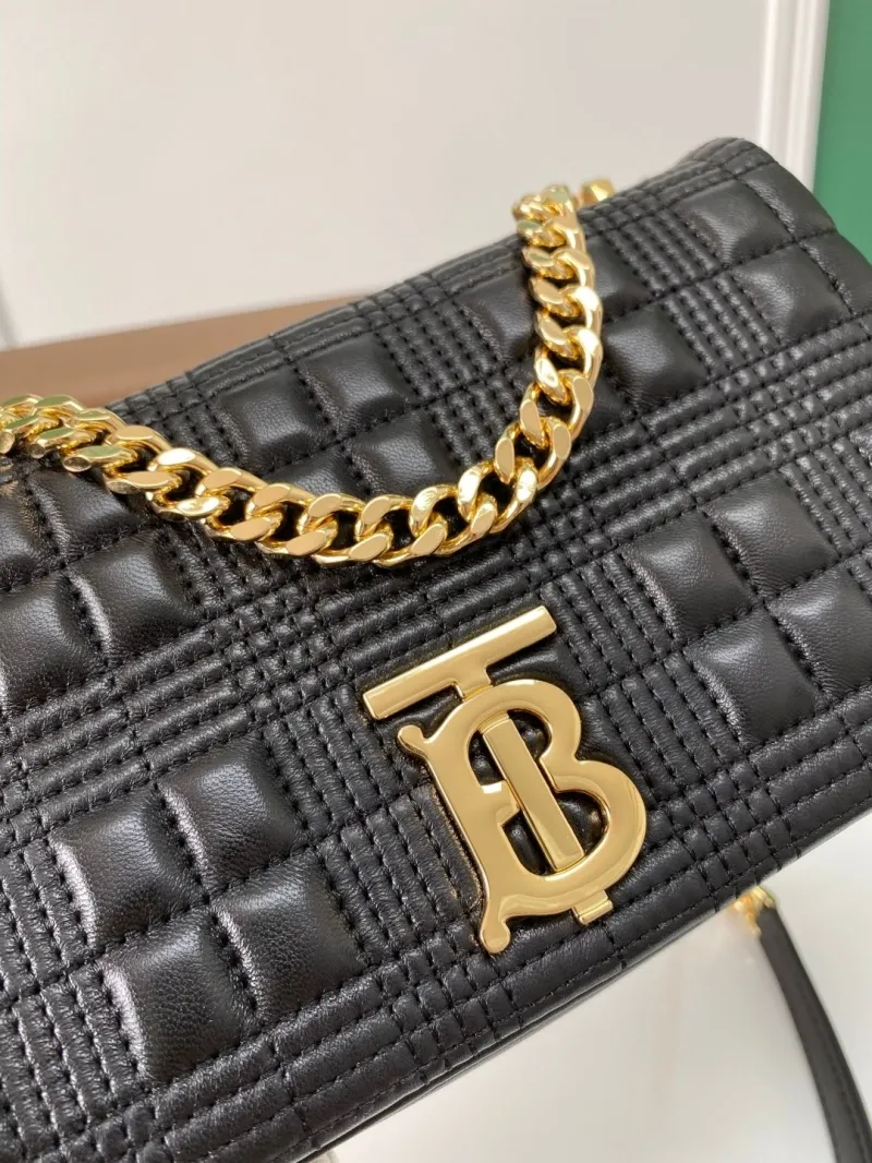 Burberry Black Quilted Satchel Bag 80212091 - Image 4