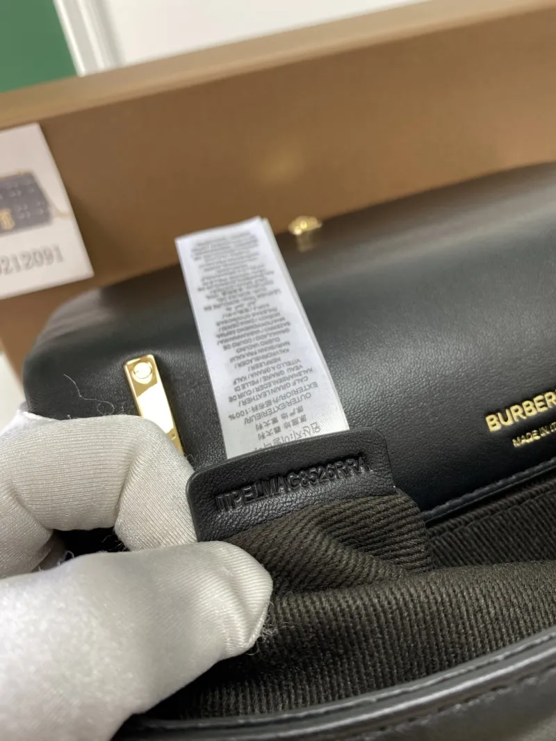 Burberry Black Quilted Satchel Bag 80212091 - Image 9