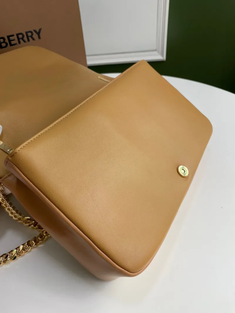 Burberry Tan Quilted Chain Shoulder Bag - Image 8