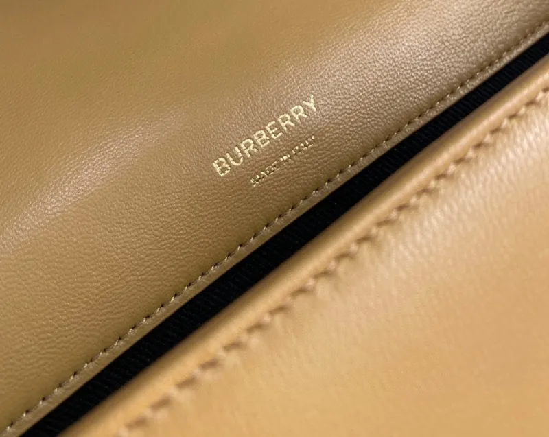 Burberry Tan Quilted Chain Shoulder Bag - Image 9