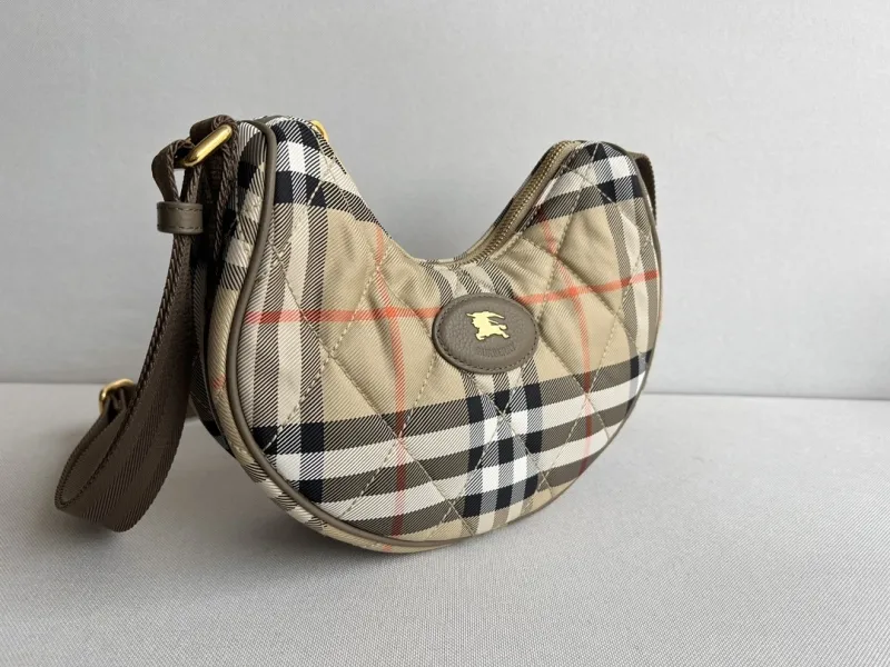 Burberry Quilted Check Crossbody Bag - Image 3