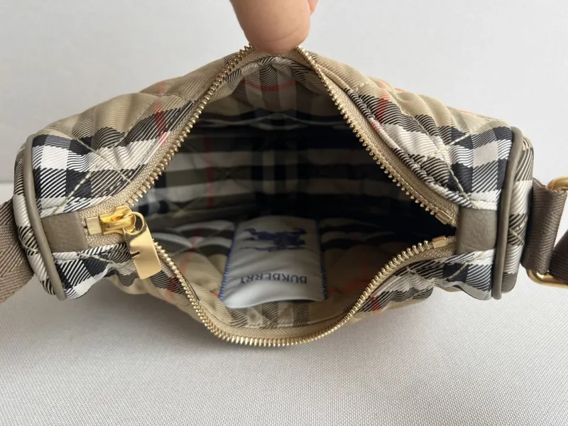Burberry Quilted Check Crossbody Bag - Image 8