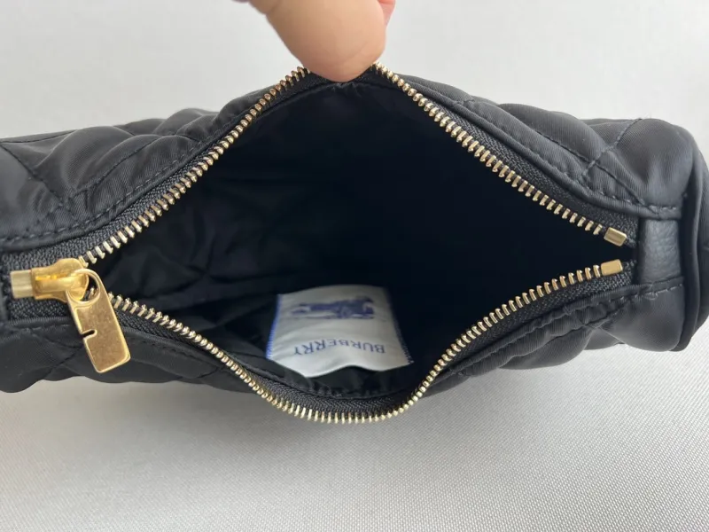 Burberry Black Quilted Crescent Crossbody Bag 137 - Image 8