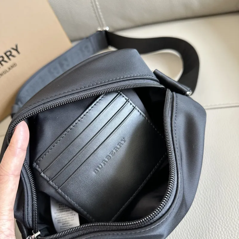 Burberry Black Nylon Crossbody Bag - Image 8