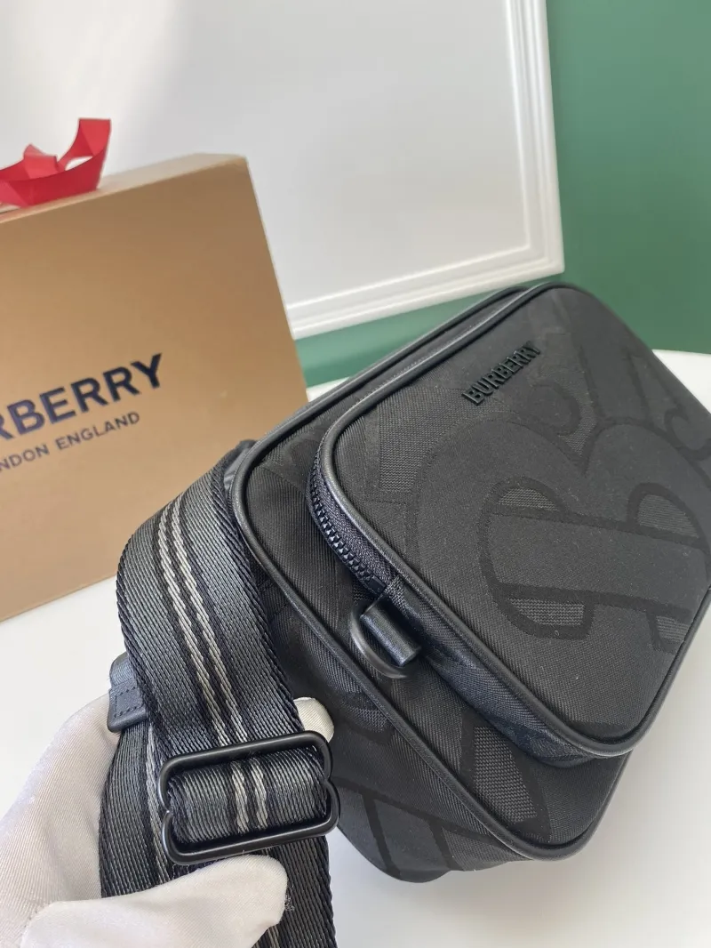 Burberry Black Crossbody Satchel Bag 142 - Image 6
