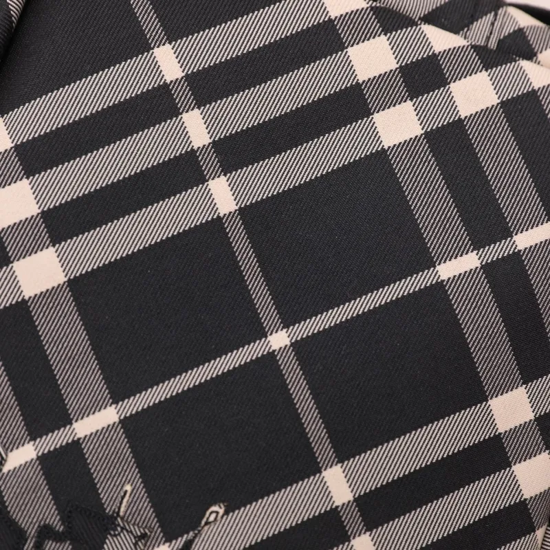 Burberry Black Check Crossbody Satchel Bag 146 - Image 4